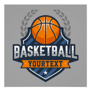 Poster Joueur de basket AJOUTER LE NOM Varsity School Tea