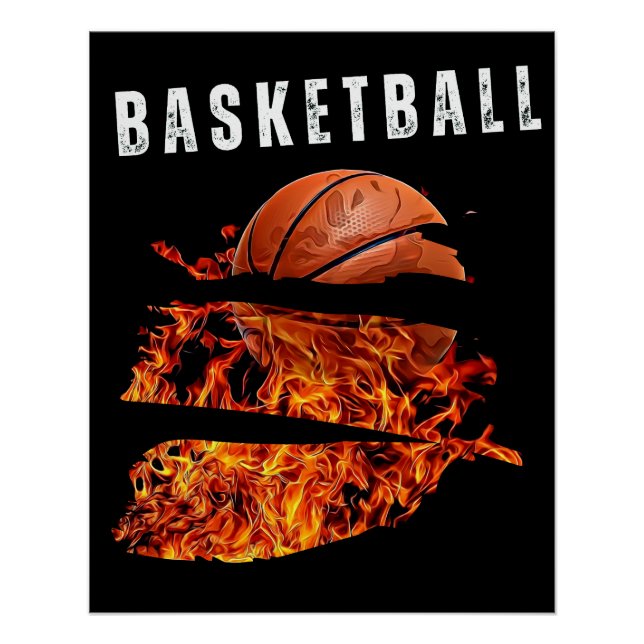 Poster Joueur de basket-ball Basketball Sports (Devant)