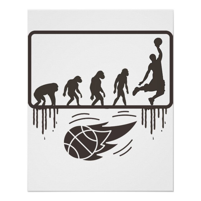 Poster Joueur de basket-ball Basketball Sports (Devant)