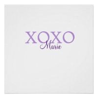 Jour de la Saint Valentin Xoxo ajouter nom pastel 