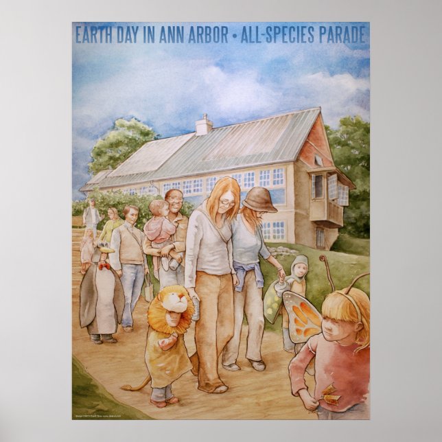 Poster jour des terres dans une arbor (affiche) (Devant)