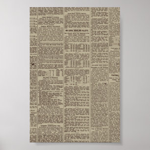 Poster Journal vintage 1902