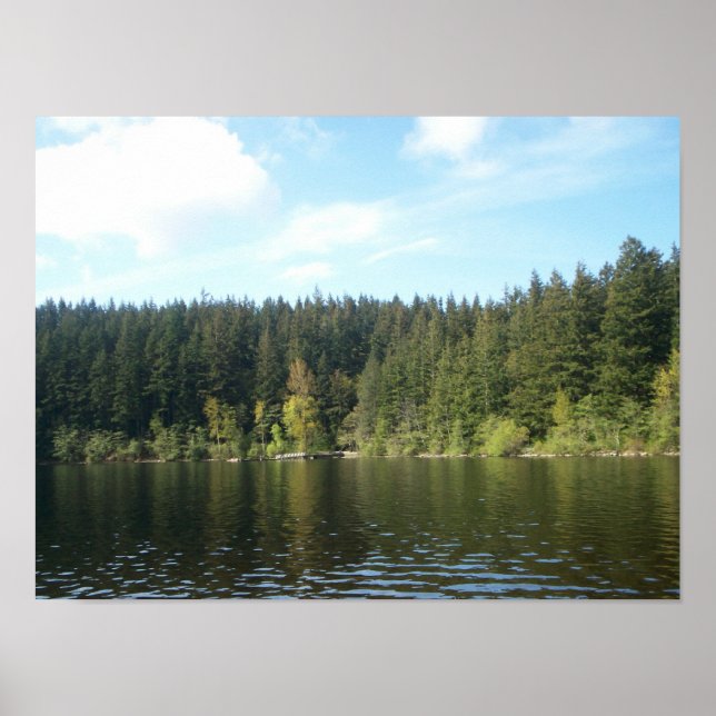 Poster Journée ensoleillée au lac Padden (Devant)