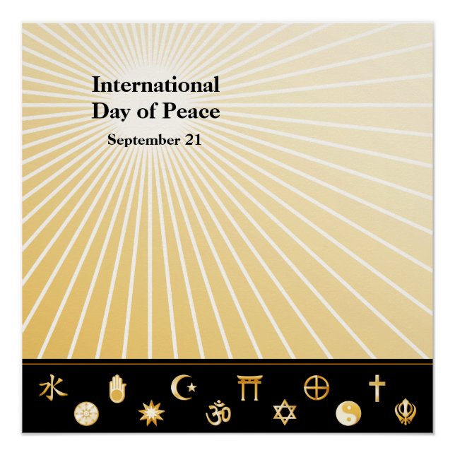 Poster Journée internationale de la paix (Devant)