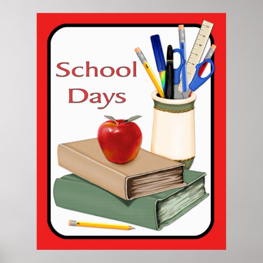 Poster Jours d'école