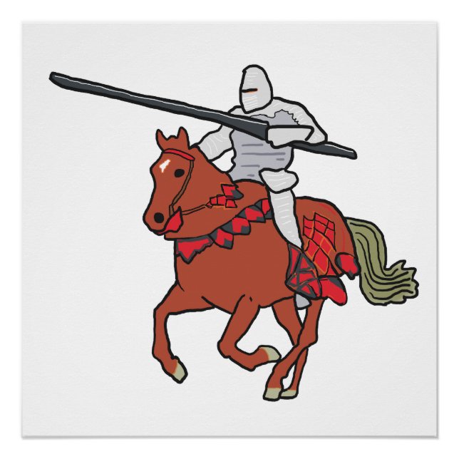 Poster Jousting Knight (Devant)