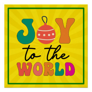 Poster Joy to The World - Christmas Design-50835