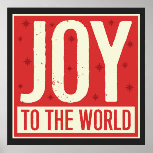 Poster Joy to the World Vintage Art Print
