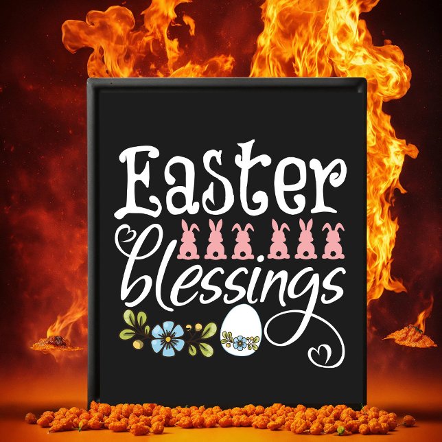 Poster Joyeuse fête de Pâques - Chocolat mignon (Créateur téléchargé)