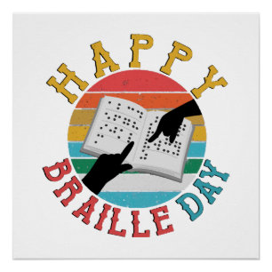 Poster Joyeuse Journée Braille
