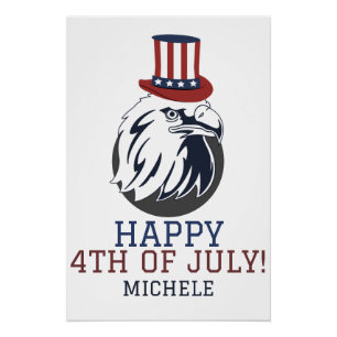 Poster Joyeux 4 juillet fête de l'indépendance