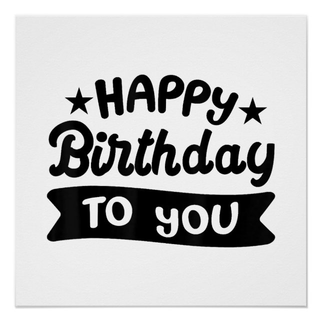 Poster Joyeux anniversaire à vous (Devant)