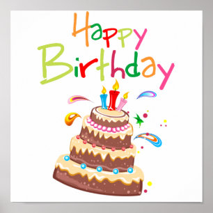 Poster Joyeux anniversaire de Cake