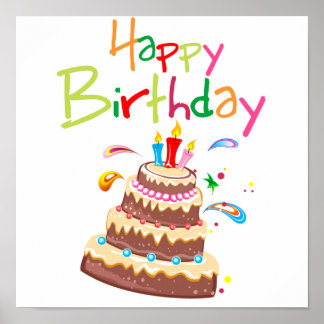 Poster Joyeux anniversaire de Cake