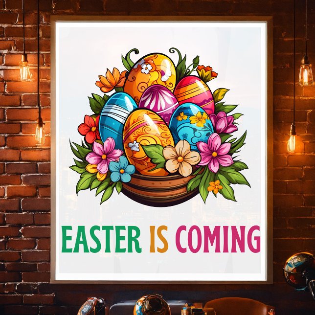 Poster Joyeux Eggster - Chasse aux oeufs de Pâques (Créateur téléchargé)