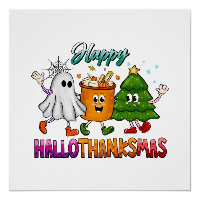 Poster Joyeux Hallothanksmas (Devant)
