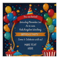 Joyeux Invitation d'anniversaire