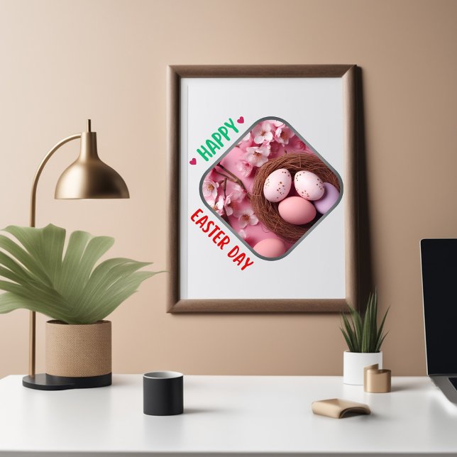 Poster Joyeux jour de Pâques - Bonheur (Créateur téléchargé)