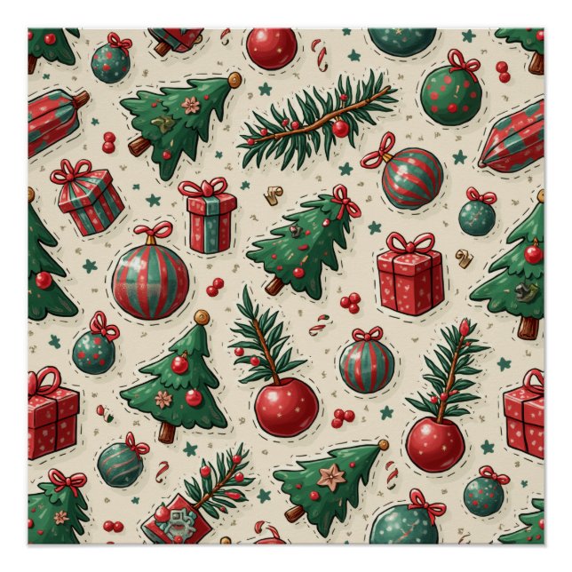 Poster joyeux Noël (Devant)