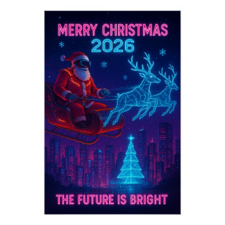 Poster Joyeux Noël 2026 - L'avenir