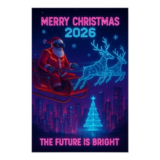 Poster Joyeux Noël 2026 - L'avenir (Devant)
