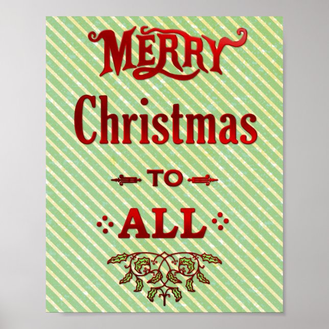 Poster Joyeux Noël à tous (Devant)