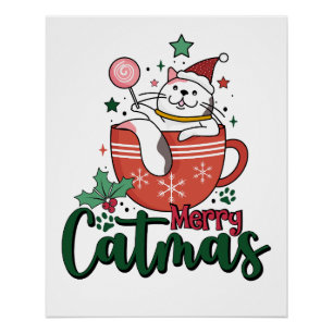 Poster Joyeux Noël cadeau de Noël