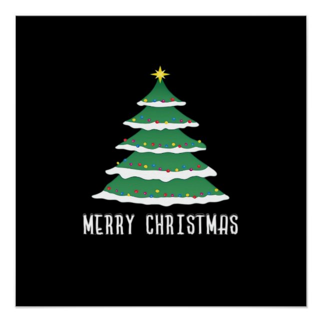 Poster Joyeux Noël Classique (Devant)