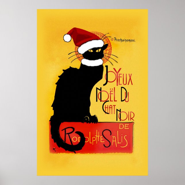 Poster Joyeux Noël Du Conversation Noir (Devant)