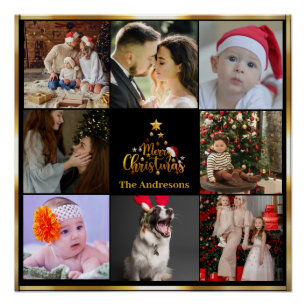 Poster Joyeux Noël Photo Collage
