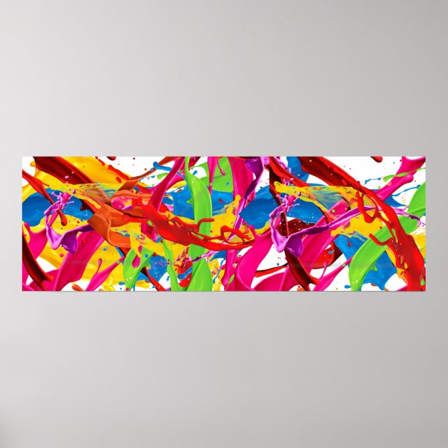 Poster Joyeux plateau de peinture (Devant)