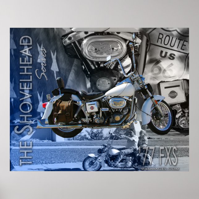 Poster JR'S 1977 Shovelhead (Devant)