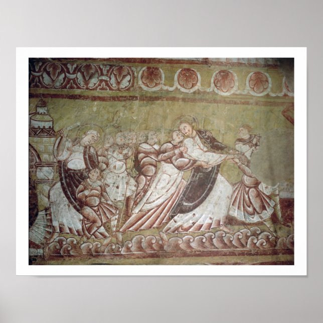 Poster Judas Kissing Christ (fresque) (détail de 95750) (Devant)