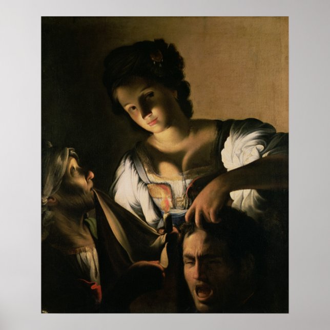Poster Judith avec la tête d'Holopherne, 1615 (Devant)