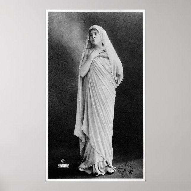 Poster Julia Bartet dans 'Antigone' par Sophocles (Devant)
