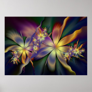Poster juliaflowers en soie