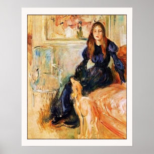 Poster Julie Manet et Her Greyhound Laertes