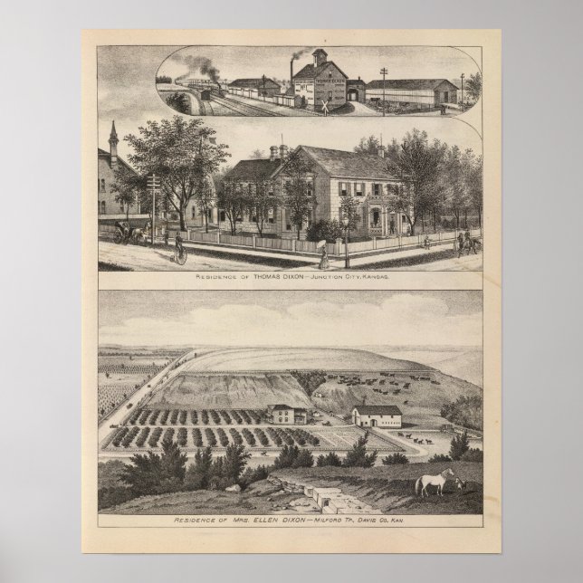 Poster Junction City and Davis County, Kansas (Devant)