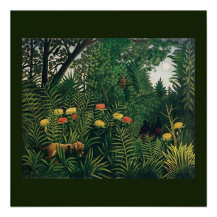Poster Jungle Folk Art de Rousseau