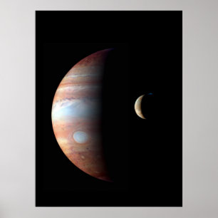 Poster Jupiter coloré cool et Io