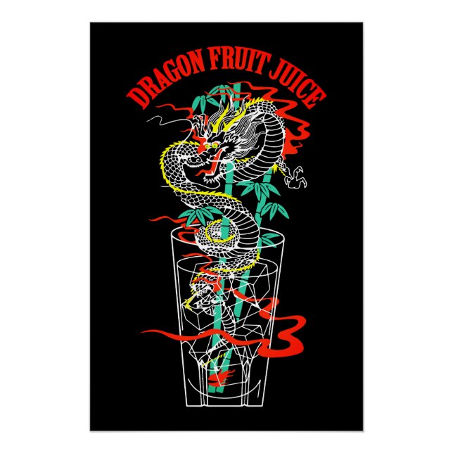 Poster Jus de fruit du dragon (Devant)