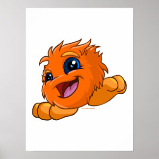 Poster Jus d'orange heureux