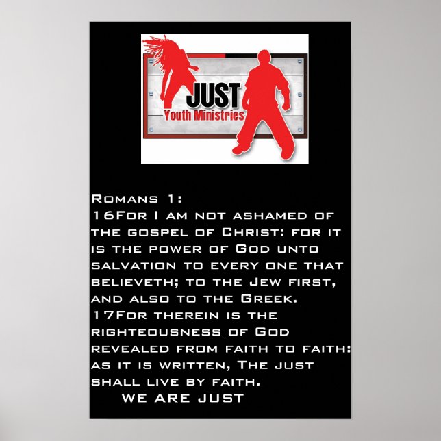 Poster "JUST" (Devant)