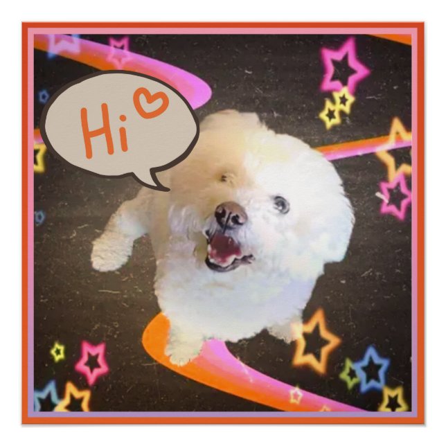 Poster Just Saying "Hi"  (Devant)