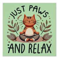 Juste des pattes et relaxer Yoga Cat