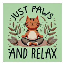Juste des pattes et relaxer Yoga Cat