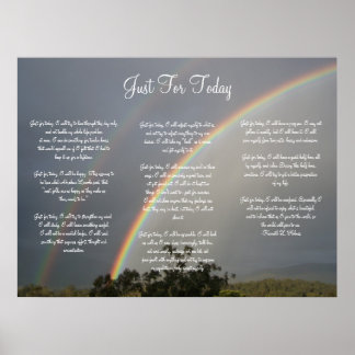 Poster Juste pour aujourd'hui