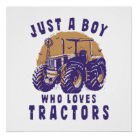 Juste un garçon qui aime les tracteurs et les cami