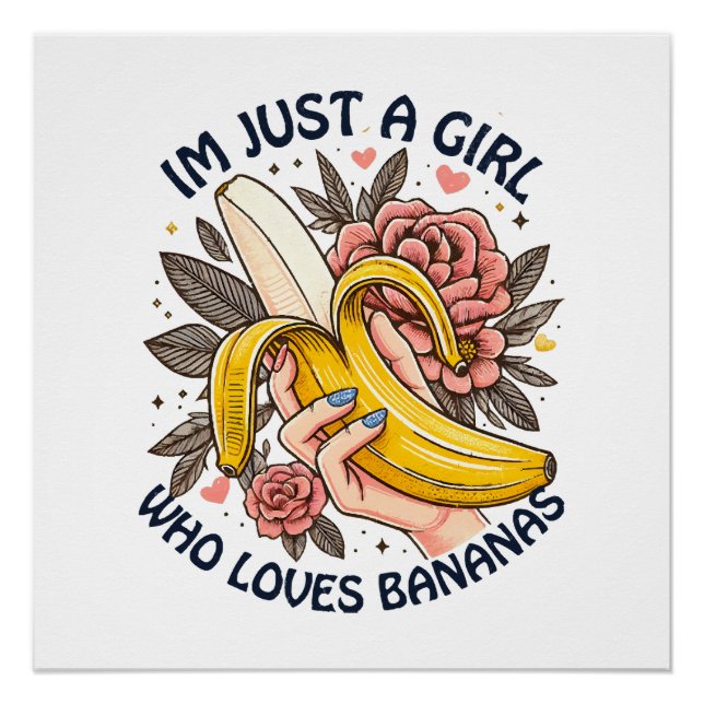 Poster Juste Une Fille Qui Aime Les Bananes  (Devant)