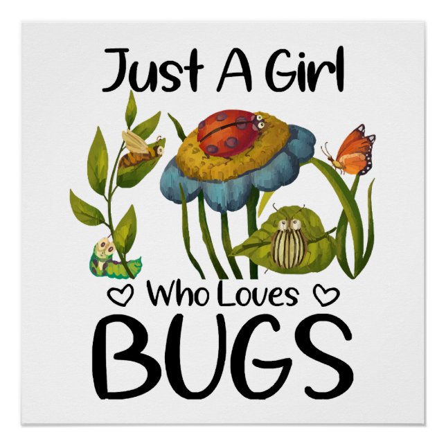 Poster Juste une fille qui aime les insectes (Devant)